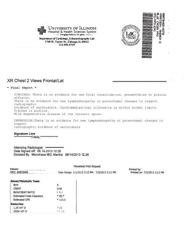 Case study of Sarcoidosis treatment in Ayurveda Case study of Sarcoidosis treatment in Ayurveda