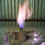 Heating the bottle at 950 F